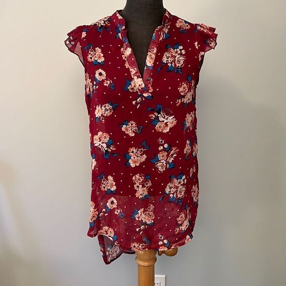 Women's Silk Floral Blouse - Picture 1 of 6